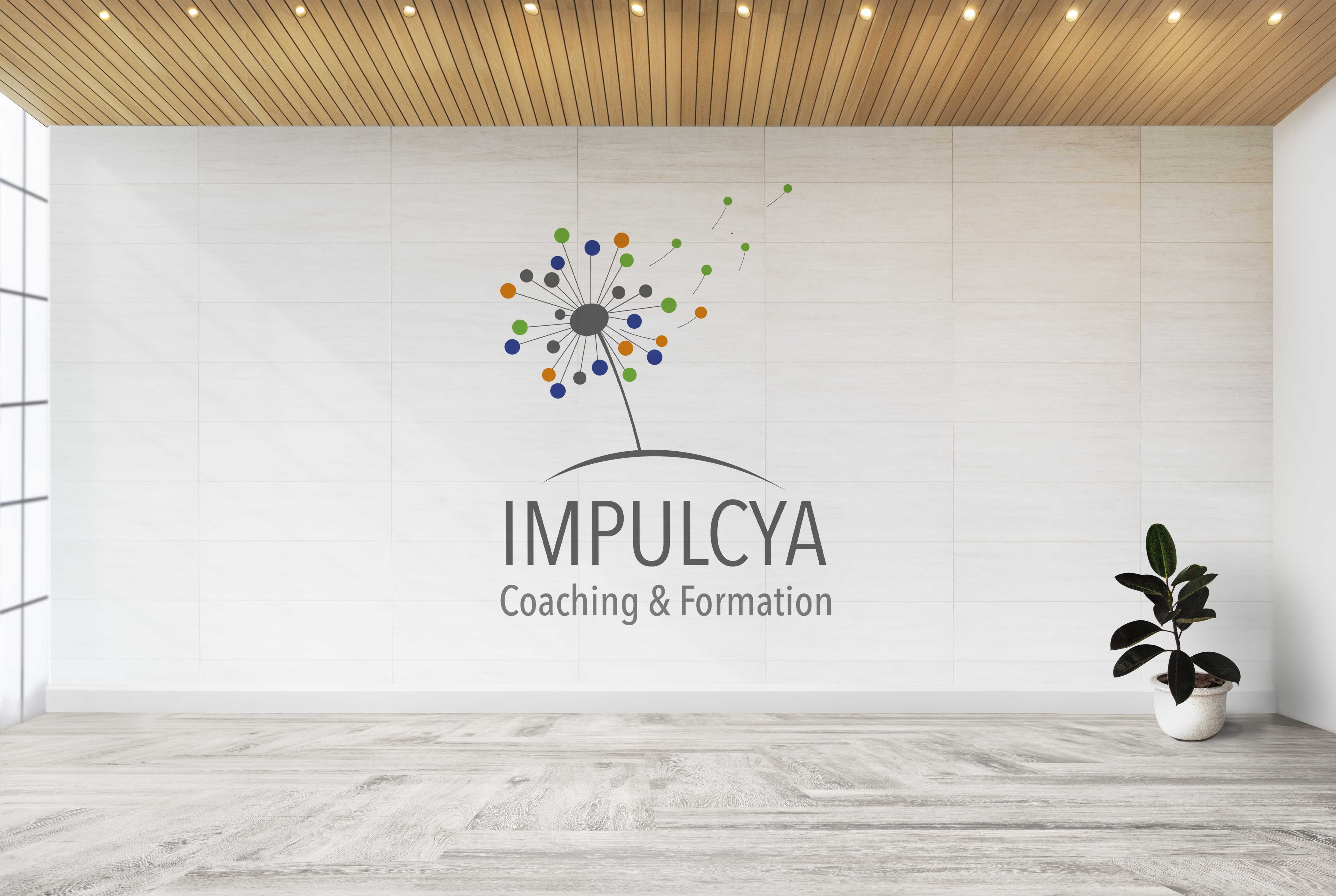 création du logo Impulcya - Jenny Portier Graphiste Multimedia